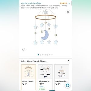 NWT Sorrel+ Fern Baby Mobile